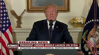 President orders missile launch on Syria