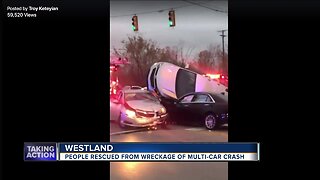 People rescued from wreckage of multi-car crash in Westland