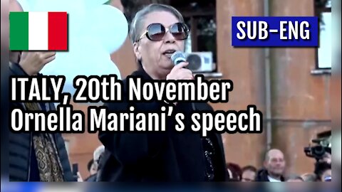ITALY, 20th November – Ornella Mariani’s speech [SUB-ENG]