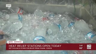 Heat relief stations open in the Valley