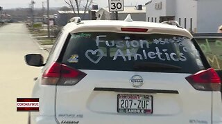 Fusion Athletics throw car parade