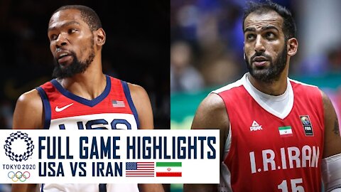 USA vs Iran Basketball Tokyo Olympics 2021