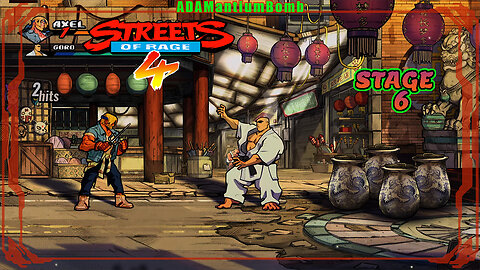 Streets of Rage 4 | Stage 06 – Chinatown, Hard Mode, Feat: Axle Stone (Streets of Rage, 2020 PS4)