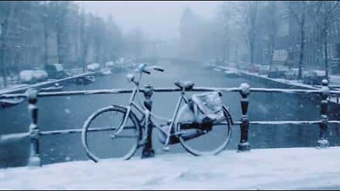 Amsterdam forvandles til en magisk verden når det snør