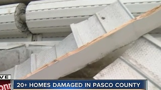 Homes damaged in Pasco County