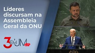 Zelensky promete proposta de acordo global de paz e Biden condena “agressão russa”