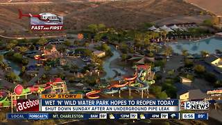 Wet 'n' Wild closed on Sunday because of leak