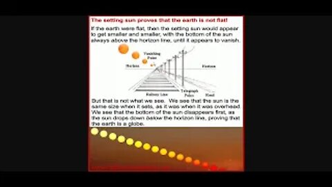 The Setting Sun Doesn't Prove Globe Earth