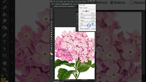 how to change flower colour in photoshop tutorial for beginners #photoshop #shorts of ritik kherala