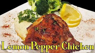 Lemon Pepper Chicken Thighs #chicken