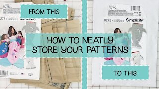 How to Neatly Store Your Sewing Patterns