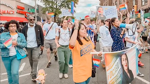 AOC, Schumer, Many More New York Pols Speak, March at Queens Pride Parade & Multicultural Festival