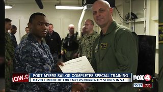 Local sailor completes special training Fort Myers