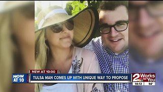 Tulsa man comes up with unique way to propose marriage