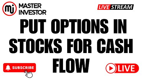 Using Put Options to Invest in Stocks for Cash Flow | "MASTER INVESTOR" #wealth #livestream #biz