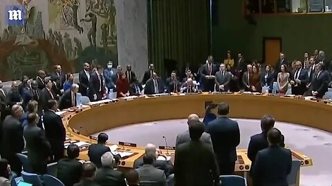 Russia INTERRUPTS minute's silence for victims of Ukraine at the UN