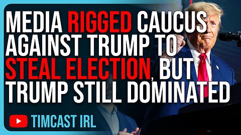Media RIGGED Caucus AGAINST Trump To STEAL ELECTION, But Trump Still DOMINATED Corrupt Press