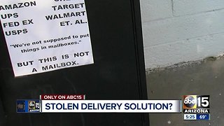 Valley woman creates potential solution to prevent porch pirates