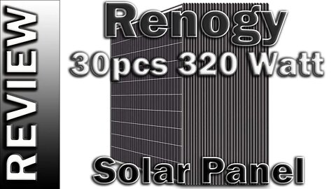 Renogy 30pcs 320 Watt Monocrystalline Solar Panel System Kit For House Residential & Commercial