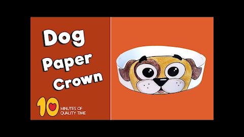 Dog Paper Crown