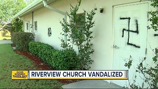 Vandals spray painted racist graffiti on Riverview church