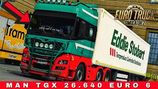 USED PACKAGES transported with MAN TGX 26.640 and EDDIE STOBART semitrailer | Euro Truck Simulator 2