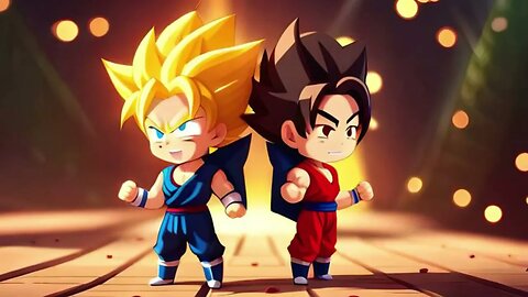 Goku And Vegeta Saiyan Synergy Part 2 Style Chibi