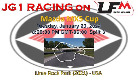 JG1 RACING on LFM - Mazda MX5 Cup- Lime Rock Park (2021) - USA - Split 3