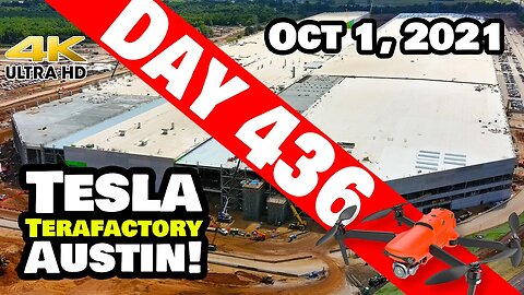 Tesla Gigafactory Austin 4K Day 436 - 10/1/21 - Tesla Terafactory TX- GIGA TEXAS TIME-LAPSE UPDATE!