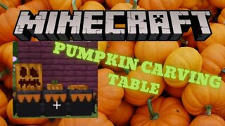 Minecraft: How To Make A Pumpkin Carving Table