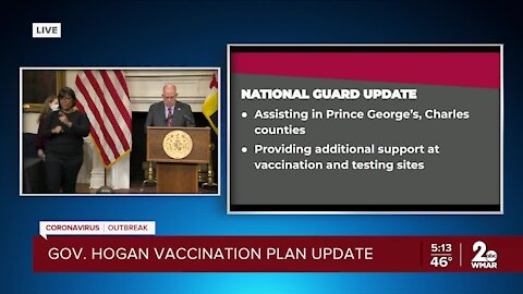 Governor Larry Hogan provides a vaccination plan update