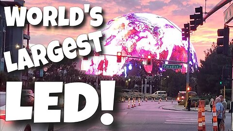 World's Largest LED Globe: Vegas Road Trip After Spinal Surgery!