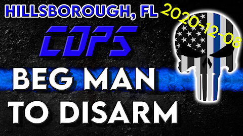 Cop Begs Suspect to not reach for his gun in Hillsborough Florida