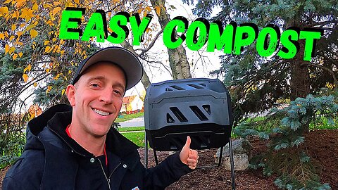 MAKE YOUR OWN COMPOST WITH A TUMBLING COMPOSTER - Save Money