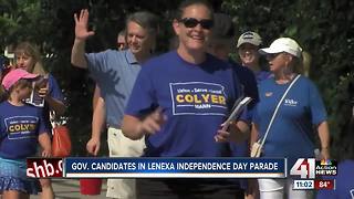 KS governor candidates participate in Lenexa Independence Day parade