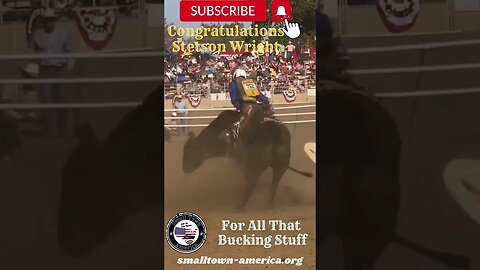 Stetson Wright Does It Again Congratulations #bullriding #rodeo #stetsonwright #smalltownamerica