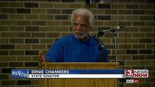 Ernie Chambers speaks up against juvenile justice center