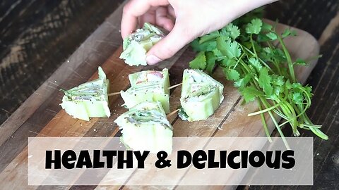 How to make Cucumber Rollups | Healthy, Delicious Appetizer | Quick & Easy Appetizer|