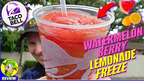Taco Bell® WATERMELON BERRY LEMONADE FREEZE Review 🌮🔔🍉🍋🥶 ⎮ Peep THIS Out! 🕵️‍♂️