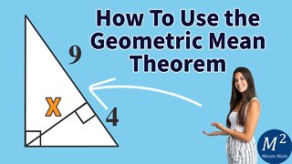 How to Use the Geometric Mean Theorem to Calculate the Altitude of a Right Triangle #geometry