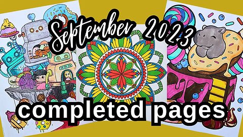Completed Coloring Pages for September 2023