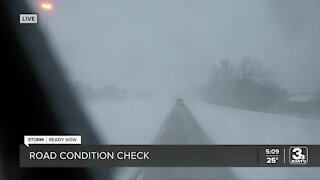 3 News Now Meteorologist Audra Moore shares an update on area road conditions