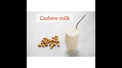How to make non dairy Cashew milk at Home# cashew milk