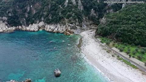 Wild beauty of Pelion, Greece captured from drone