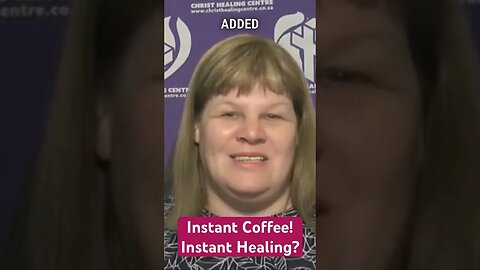 A society of Instant Coffee, Instant healing? But the Heart matters the Most! #heart #healing #Jesus
