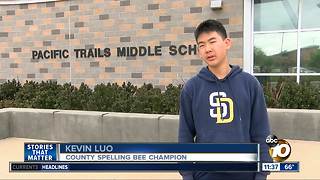 County spelling bee champ talks final competition