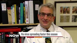 Flu virus spreading faster than usual this season