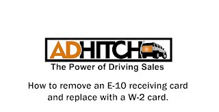 How to exchange an E10 with a W2 receiving card