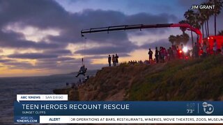 Teen heroes recount Sunset Cliffs rescue