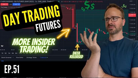 MORE INSIDER TRADING! | WATCH ME TRADE | Day Trading Futures Nasdaq Stocks Commodities